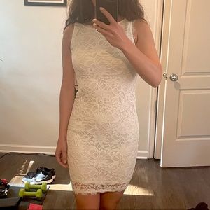 Lace Cream Bridal Dress